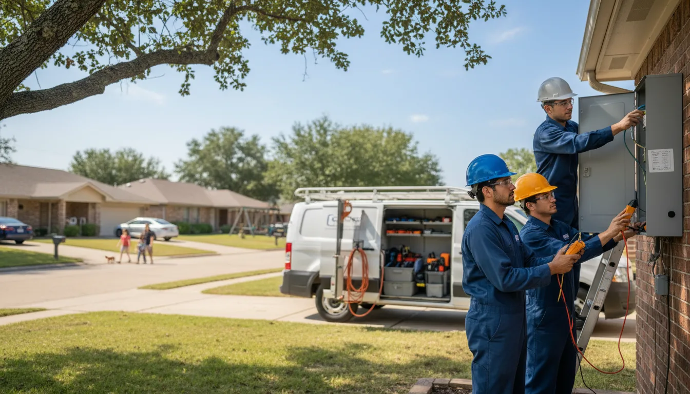 Certified electrician providing emergency electrical services in Cortland, OH